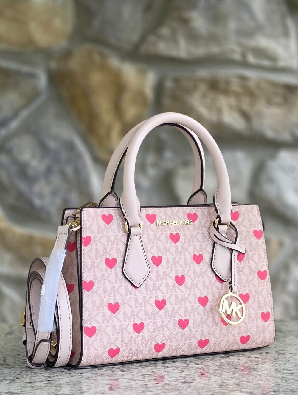 Michael Kors Sheila Small Pink Crossbody